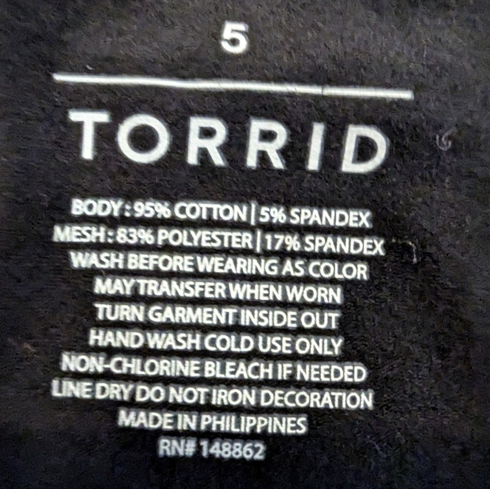 New Torrid Foxy Off the Shoulder Mesh Long Sleeve Corset Top 5x, new with tags - Picture 10 of 14